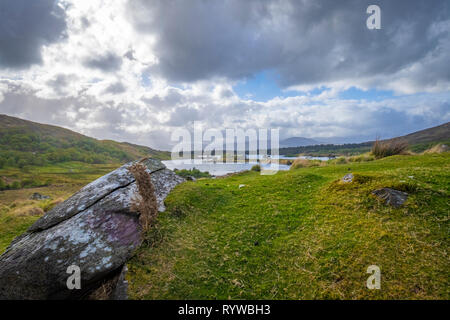 Lough Inchiquin sur Péninsule de Beara Banque D'Images