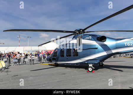 ISTANBUL, TURQUIE - 23 septembre 2018 : TAI T625 Teknofest Istanbul l'aéronautique, l'espace et de la technologie Festival Banque D'Images