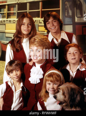 SUSAN DEY, David Cassidy, JEREMY GELBWAKS, SHIRLEY JONES, SUZANNE CROUGH,DANNY BONADUCE, LA FAMILLE PARTRIDGE, 1970 Banque D'Images