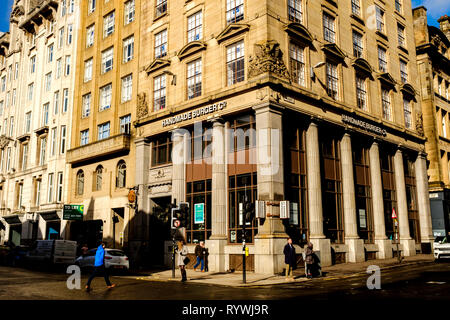 L'architecture traditionnelle en West Nile Street, Glasgow, Scotland Banque D'Images