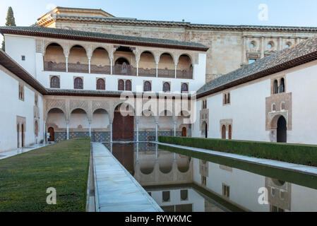 Palais Nasrides, Alhambra, Granada Banque D'Images