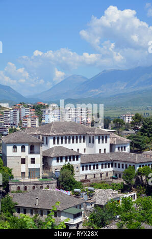 L'Albanie, Gjirokastra Banque D'Images