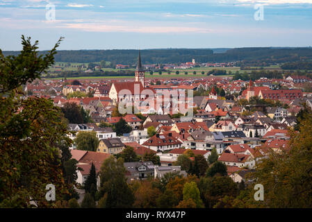Mindelheim. Petite ville de l'Allgäu dans le sud de l'Allemagne. Banque D'Images