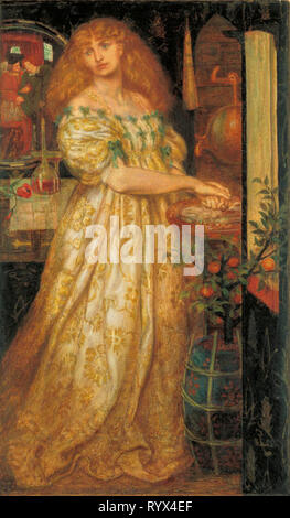 Lucrèce Borgia 1860-1 Dante Gabriel Rossetti 1828-1882 présenté à la mémoire de Michael Henry Field par Charles Ricketts à travers l'Art Fund 1916 http://www.tate.org.uk/art/work/N03063 Banque D'Images