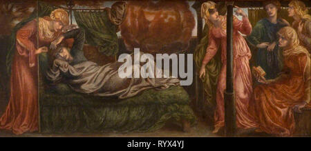 Dante Gabriel Rossetti, Dante's Dream ; le jour de la mort de Beatrice ; Dundee Galeries et Musées Collection (Dundee City Council) ; http://www.artuk.org/artworks/dantes-dream-on-the-day-of-the-death-of-beatrice-92865 Banque D'Images