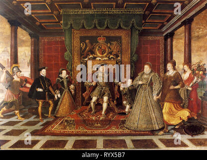 De la famille Henry VIII,    une allégorie de l'   Succession Tudor Banque D'Images