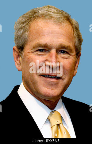 George W. Bush - *06.07.1946 - 43e président des États-Unis d'Amérique. Banque D'Images