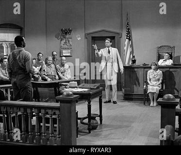 BROCK PETERS, Gregory Peck, TO KILL A MOCKINGBIRD, 1962 Banque D'Images