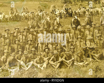 Large Paysage photographie encadrée de la Première Guerre mondiale 87e Camp Pike (Armée nationale) de cantonnement, de Little Rock en Arkansas en 1918. Banque D'Images