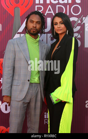 Los Angeles, CA, USA. 14Th Mar, 2019. LOS ANGELES - jan 14 : Miguel, Miguel Pimentel, Nazanin Mandi au iHeart Radio Music Awards - Les arrivées au Théâtre de Microsoft le 14 mars 2019 à Los Angeles, CA : Crédit Kay Blake/ZUMA/Alamy Fil Live News Banque D'Images