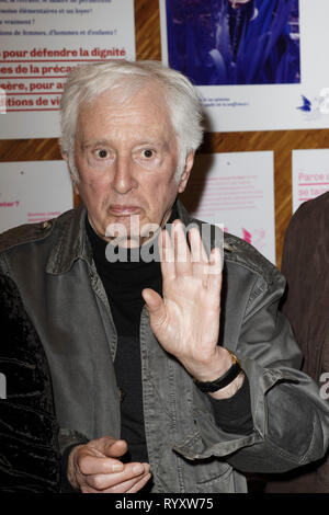 Paris, France. Mar 15, 2019. Marcel Amont occupe dans le Don'actions tirage national au Secours Populaire Français à Paris le 15 mars 2019. Credit : Bernard Menigault/Alamy Live News Banque D'Images