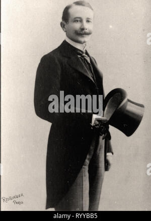 Portrait photographique de Hermant à partir de la Collection Félix Potin, au début du xxe siècle Banque D'Images