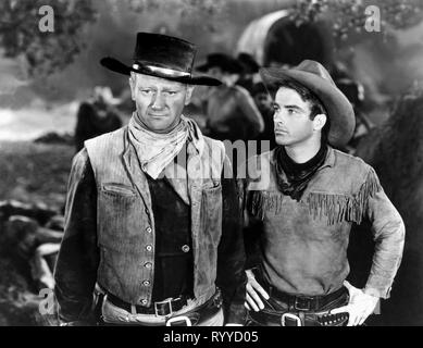 WAYNE,CLIFT, RED RIVER, 1948 Banque D'Images