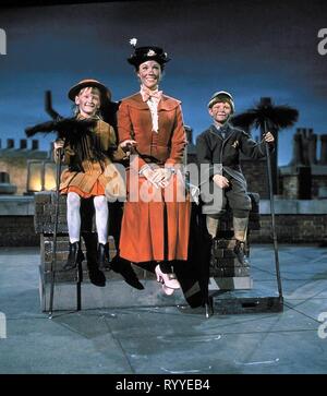 DOTRICE, ANDREWS, GARBER, Mary Poppins, 1964 Banque D'Images