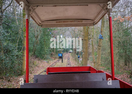 Glen Shipley, tramway Baildon, West Yorkshire, Angleterre Banque D'Images