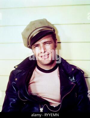 MARLON BRANDO, L'indiscipliné, 1953 Banque D'Images