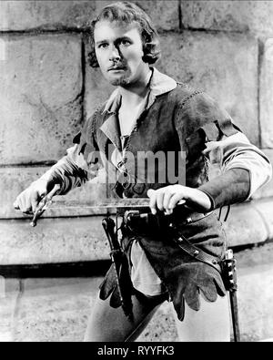 ERROL FLYNN, les aventures de Robin des Bois, 1938 Banque D'Images