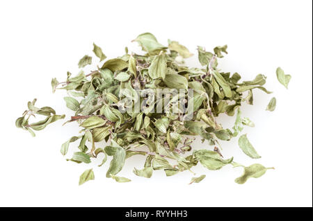 Thym séché isolé sur fond blanc Banque D'Images