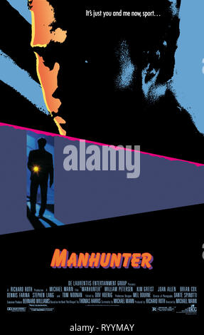 WILLIAM PETERSEN, affiche de film MANHUNTER, 1986 Banque D'Images