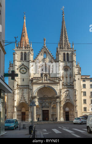 L'église Saint Nizier, lyon Banque D'Images