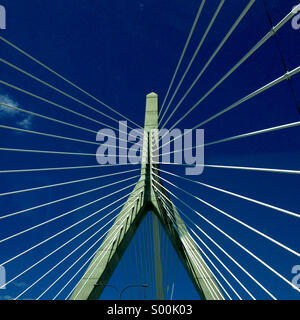 Zakim Bridge, Boston Banque D'Images