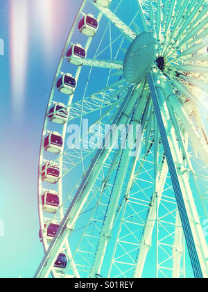 La roue de Brighton, close-up. Banque D'Images