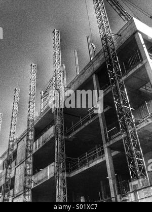 Institut national de graphène bâtiment en construction à l'Université de Manchester UK Banque D'Images