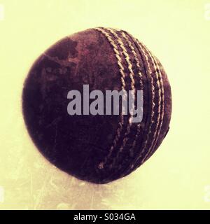 Balle de cricket Banque D'Images