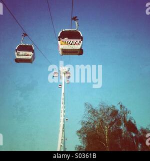 Le Téléphérique Emirates Air Line à Londres. Banque D'Images