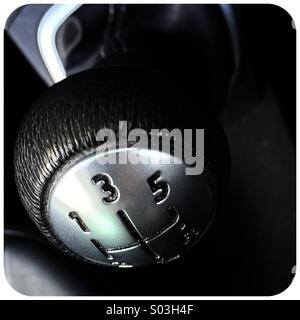 Close up of car gear stick Banque D'Images