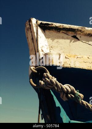 Partie avant d'un bateau sur la mer Banque D'Images