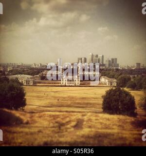 Greenwich vu du haut de l'observatoire Banque D'Images