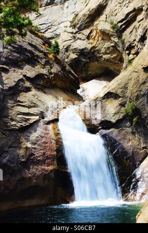 Roaring River Falls, le Parc National Kings Canyon Banque D'Images