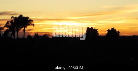 Magnifique coucher de soleil en Californie Banque D'Images