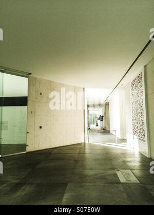 Le MUAC UNAM musée d'art moderne à l'architecture contemporaine couloir Banque D'Images