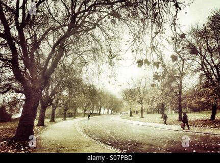 Finsbury Park à Londres sur un jour à la fin de l'automne Banque D'Images