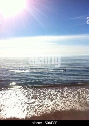 Homme sur le bateau Banque D'Images