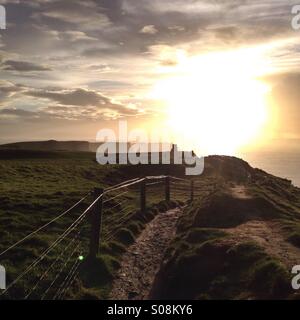 Les falaises de Moher en Irlande Banque D'Images