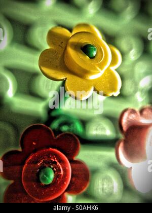 Fleurs de LEGO Banque D'Images