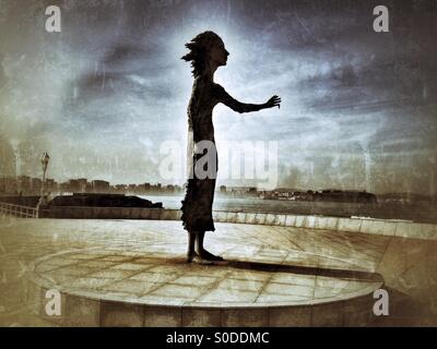 Sculpture de Gijon, Asturies - Espagne Banque D'Images