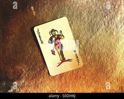 Joker jeu de carte Banque D'Images