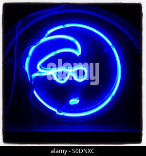 Sur le mur de la bande Banque D'Images