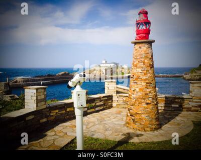 Vue sur le port à Tapia de Casariego, Asturias - Espagne Banque D'Images