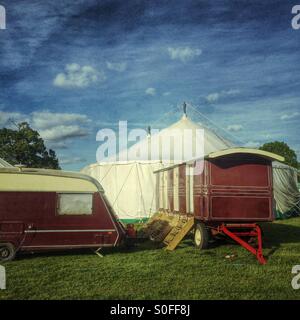 Giffords Circus dans l'Oxfordshire. Banque D'Images