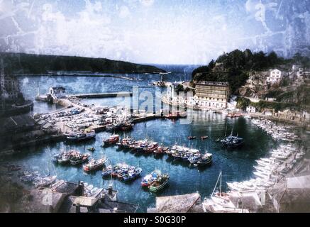 Port de Luarca, Asturias - Espagne Banque D'Images