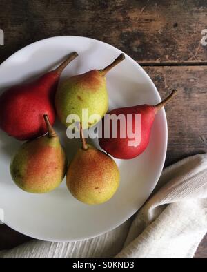 Poires de l’automne. Banque D'Images