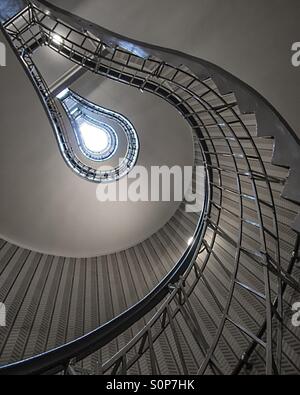 Escalier de l'ampoule à Prague Banque D'Images