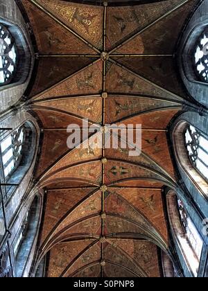 Plafond cathédrale de Chester Banque D'Images