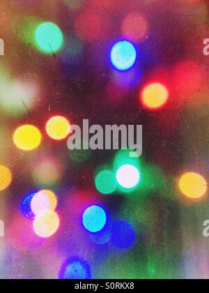 Image abstrait des lumières d'arbre de Banque D'Images