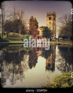 Gawsworth St James à la grande église. Cheshire Angleterre Banque D'Images